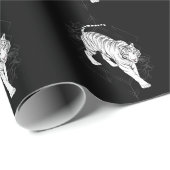 白日本の虎の芸術 ラッピングペーパー (ロールコーナー)