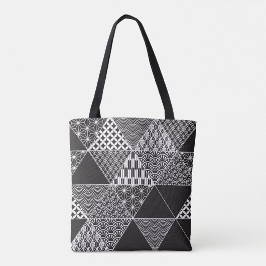 白日本の黒三角形 トートバッグ (裏面)