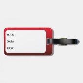 白日本の龍の赤 ラゲッジタグ (裏面横)