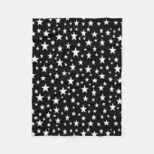 白星黒 フリースブランケット (正面)