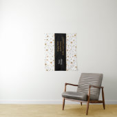 白星/金ゴールド星(メッセージ/写真記念日) タペストリー (インサイチュ)