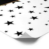 白星/黒星（メッセージ/写真記念日） ポスター (角)