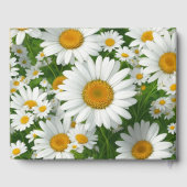 白春フローラ白デイジー緑 ゲストブック (裏面)