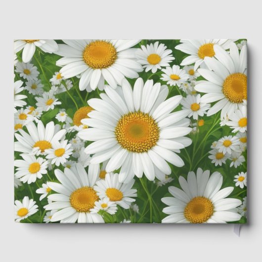 白春フローラ白デイジー緑 ゲストブック (裏面)