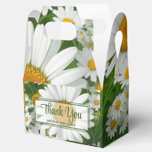 白春フローラ白デイジー緑 フェイバーボックス (オープン)