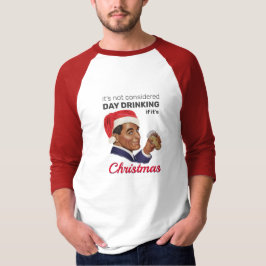 白昼酒とは思わなもしいクリスマスだ！ Tシャツ