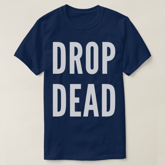 白書をドロップ Tシャツ (デザイン正面)