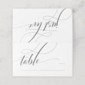 白書ミニマル折畳み座席表 プレイスカード (外部開封)