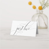 白書ミニマル折畳み座席表 プレイスカード (裏面)