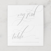 白書ミニマル折畳み座席表 プレイスカード (外部開封)