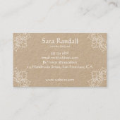 白曼荼羅素朴手作り防法拳 名刺 (裏面)