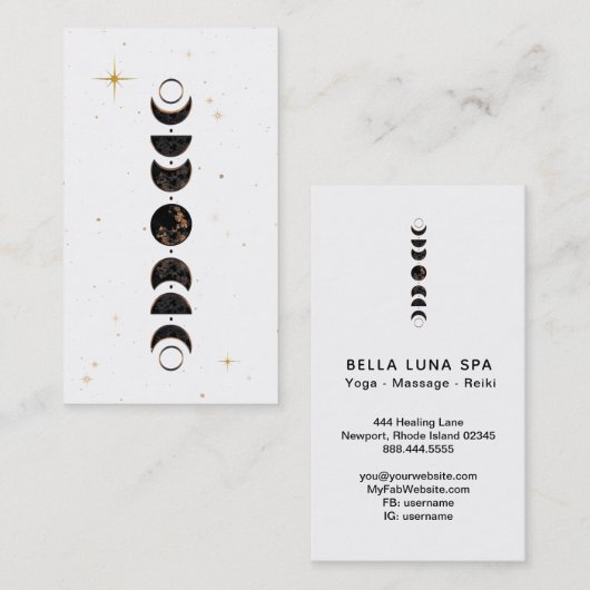 *~*白月宇宙月相宇宙シャーマン 名刺 (正面/裏面)