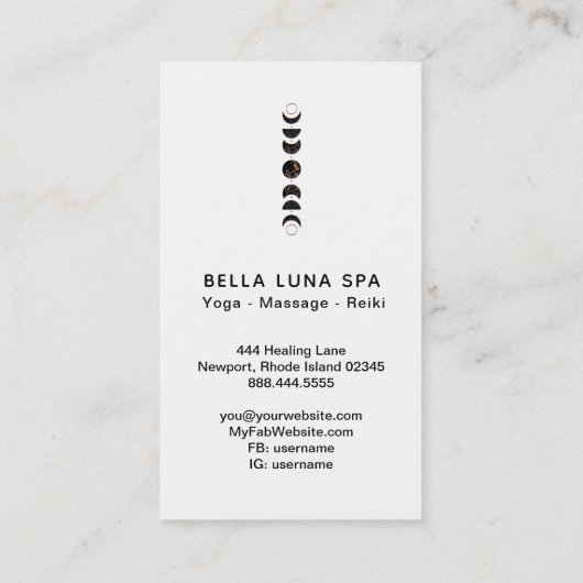 *~*白月宇宙月相宇宙シャーマン 名刺 (裏面)