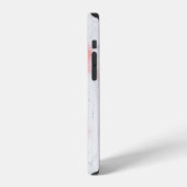 白木に赤いポピー iPhoneケース (左側面)