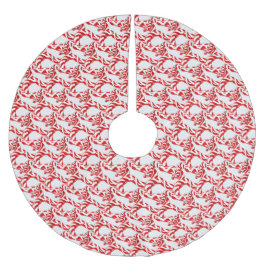 白木のスカートに乗ったキャンディーケージヘビ ブラッシュドポリエステルツリースカート