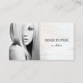 白木サロン写真フォトカード 名刺 (正面)