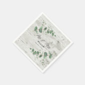 白木ユーカリ結婚の葉 スタンダードカクテルナプキン (角)