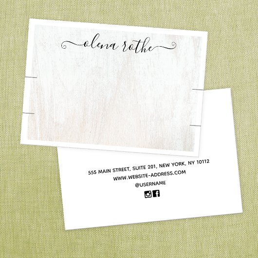 白木二腕時計表示呼出しカード コーリングカード