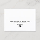 白木二腕時計表示呼出しカード コーリングカード (裏面)