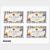 白木木木樹皮の製品ラベル追加ロゴ 長方形シール (シート)