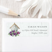 白木材フローラバードハウスアドレス ラベル (インサイチュ)