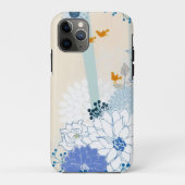 白木林フローラ鳥水色 Case-Mate iPhoneケース (裏面)