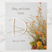 白木秋花結婚のワインラベル ワインラベル (シングルラベル)