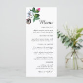 白木綿花。美しい植物学結婚の メニュー (スタンド正面)