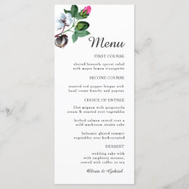 白木綿花。美しい植物学結婚の メニュー