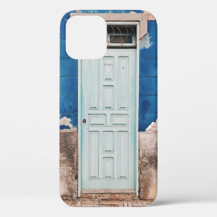 白木製建物扉付き写真 iPhone 12ケース