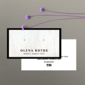 白木黒耳飾縁どり表示 コーリングカード