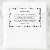 白材製品ラベル天然葉製品 長方形シール (バッグ)