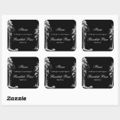 白松の木の森キャンドルラベル スクエアシール (シート)