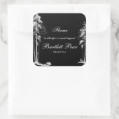 白松の木の森キャンドルラベル スクエアシール (バッグ)