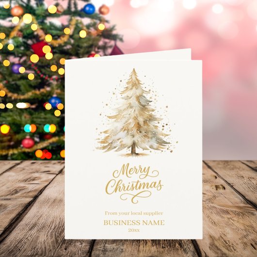 白松の木の雪の写真ビジネスのクリスマス シーズンカード
