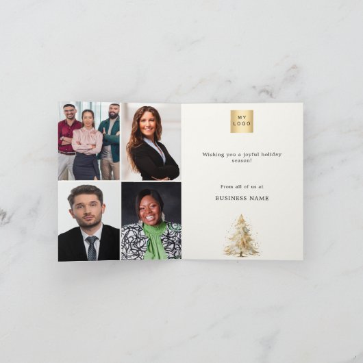 白松の木雪写真店QRクリスマス シーズンカード (内部)