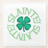 白板ガラスのコースター ガラスコースター (正面)