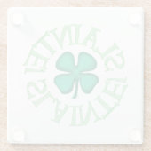 白板ガラスのコースター ガラスコースター (裏面)