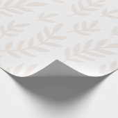 白板紙葉模様包み紙 ラッピングペーパー (角)