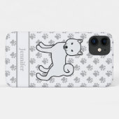 白柴+かわいい+キャラクター+犬+名前 Case-Mate iPhoneケース (裏面(横))
