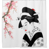 白桃さくらんぼ シャワーカーテン (正面)