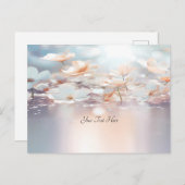 白桃の花のポストカード ポストカード (正面/裏面)