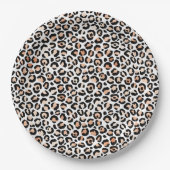 白桃黒豹紋       ペーパープレート (正面)