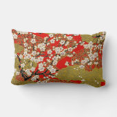 白桜素晴らしヴィンテージ日本のパターン ランバークッション (裏面)