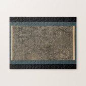 白梅と月 – 伊藤若樹芸術 ジグソーパズル (横)