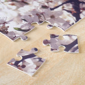 白梅花春ツリー自然写真 ジグソーパズル (側面)