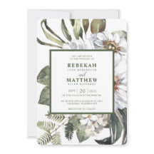 白植物学 |結婚式招待状