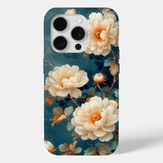 白椿の花のデザイン Case-Mate iPhoneケース (裏面)