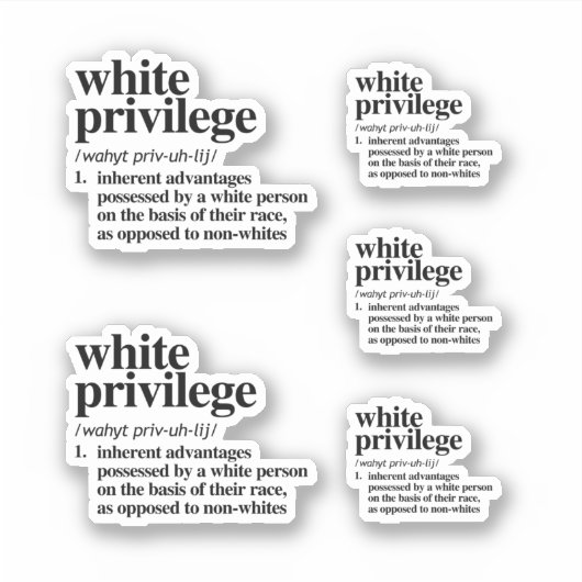 白権限の定義 シール (正面)