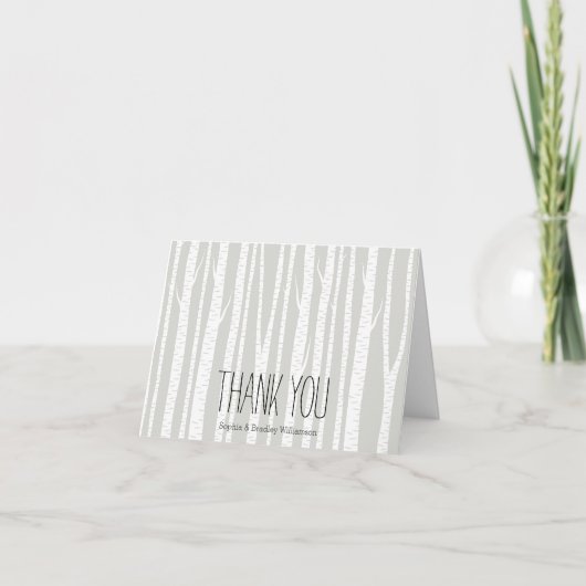 白樺の木に感謝を サンキューカード (正面)